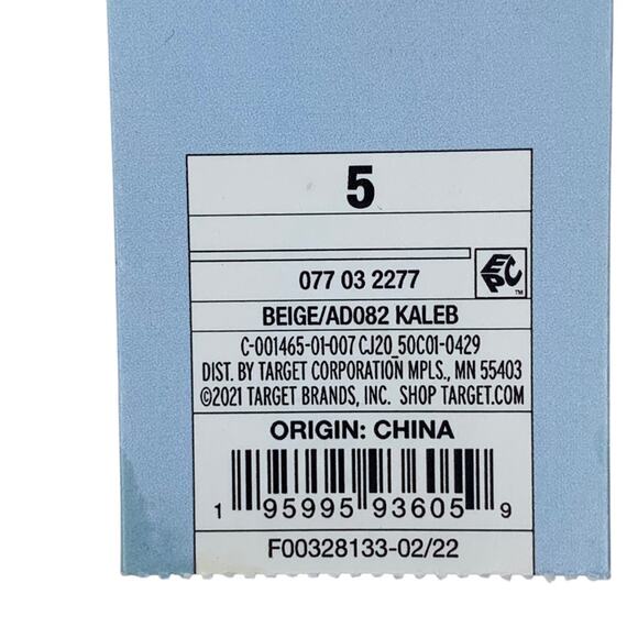 Cat & Jack NWT Dinosaurs Print Tennis Shoes Green and Beige Size 5 Toddler - Picture 9 of 10